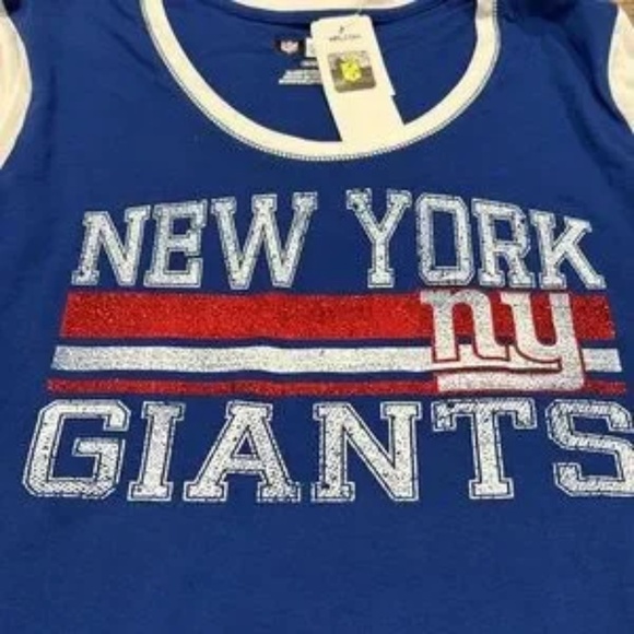 New York Giant short sleeve tees. red glitter! Size M, L & XL. NWT NHE - Picture 2 of 7